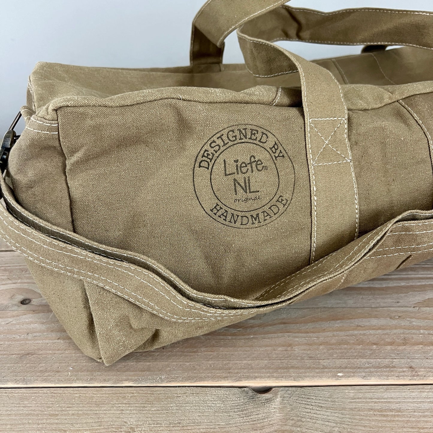 Sac de yoga/sport cœur noir (toile foncée)