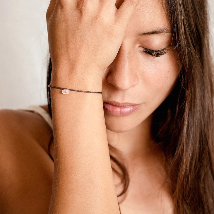 Bracelet amour quartz rose