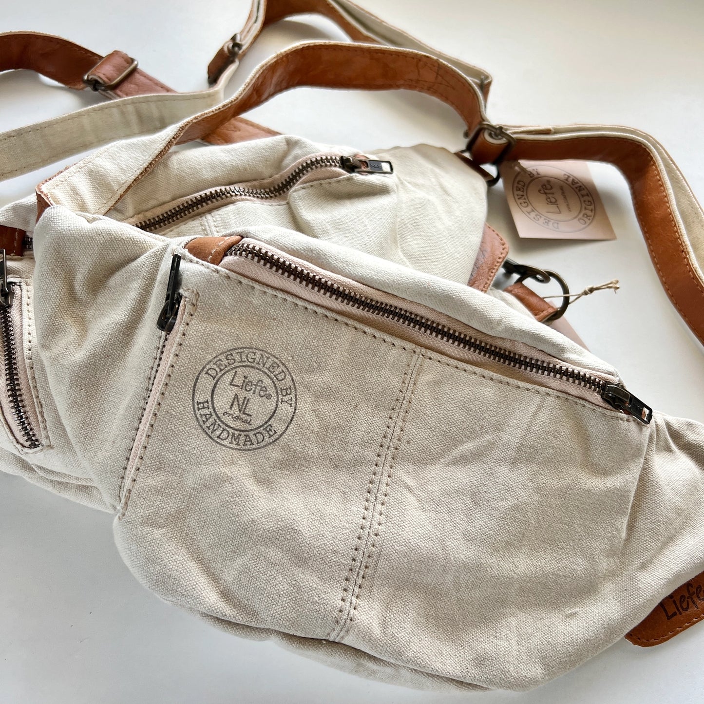 BumBag (toile) - sac à bandoulière - tissu réutilisé