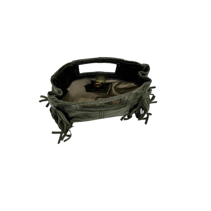 Sac à main cuir Marion small irisé vert