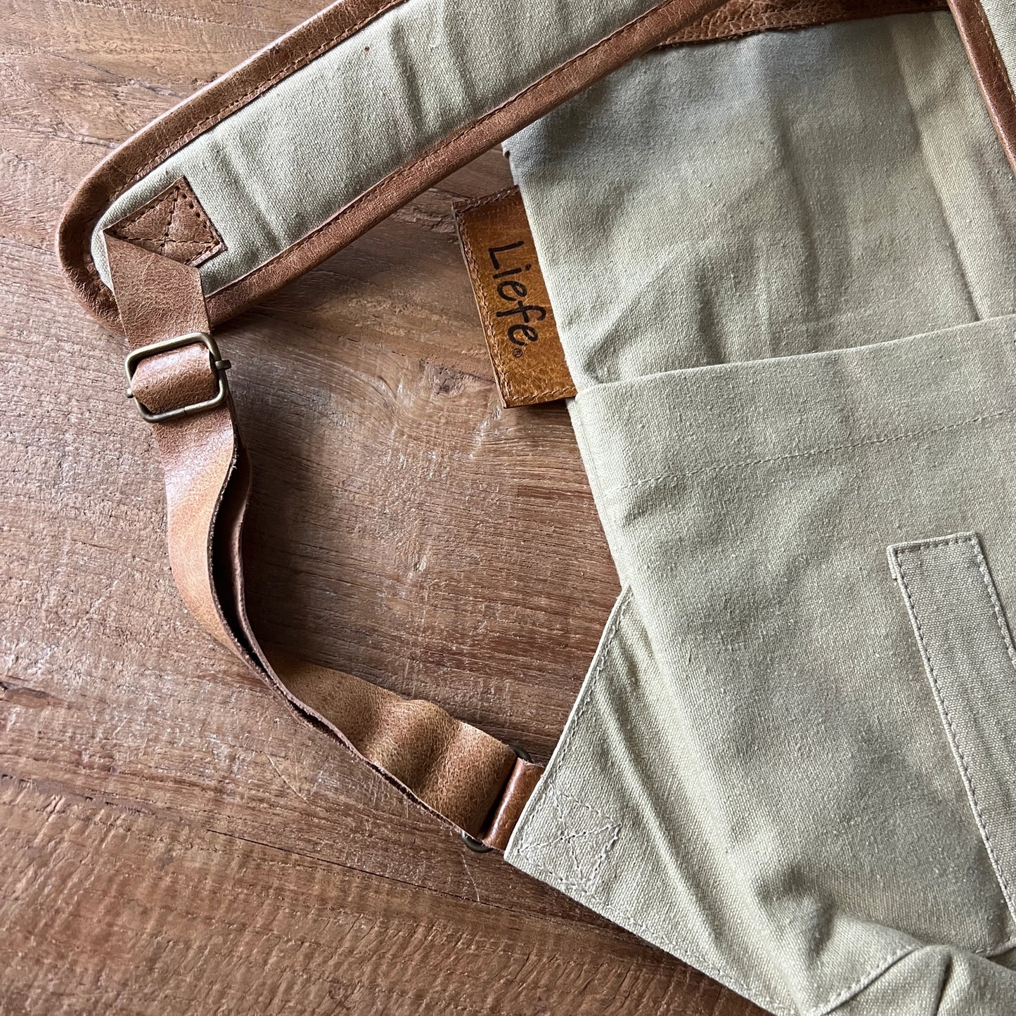 Sac à dos kaki (coton recyclé kaki)