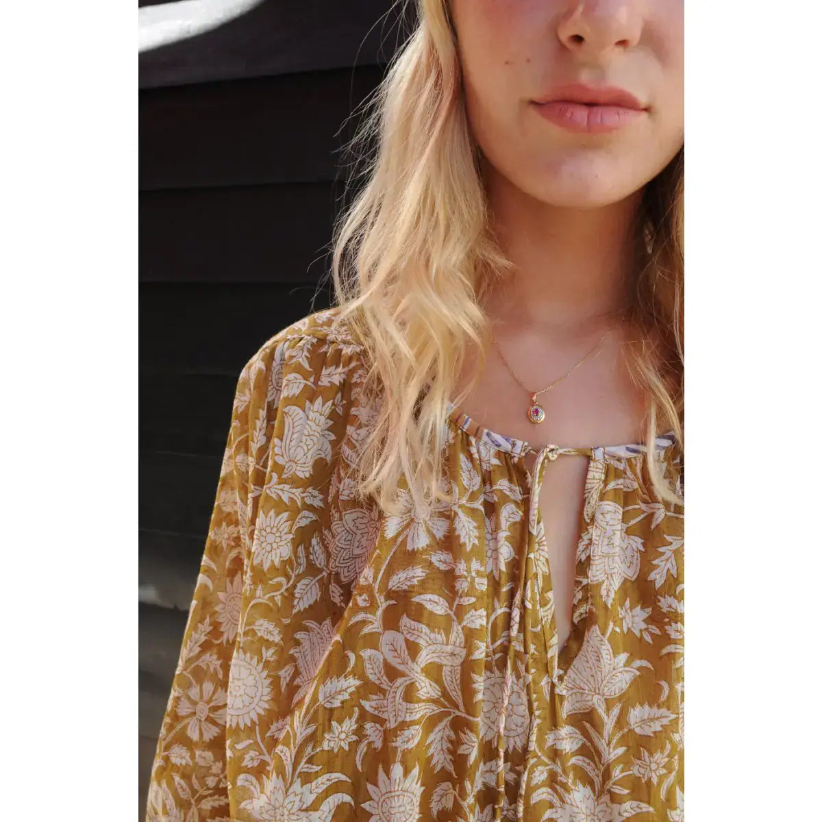 Robe DANA beige doré