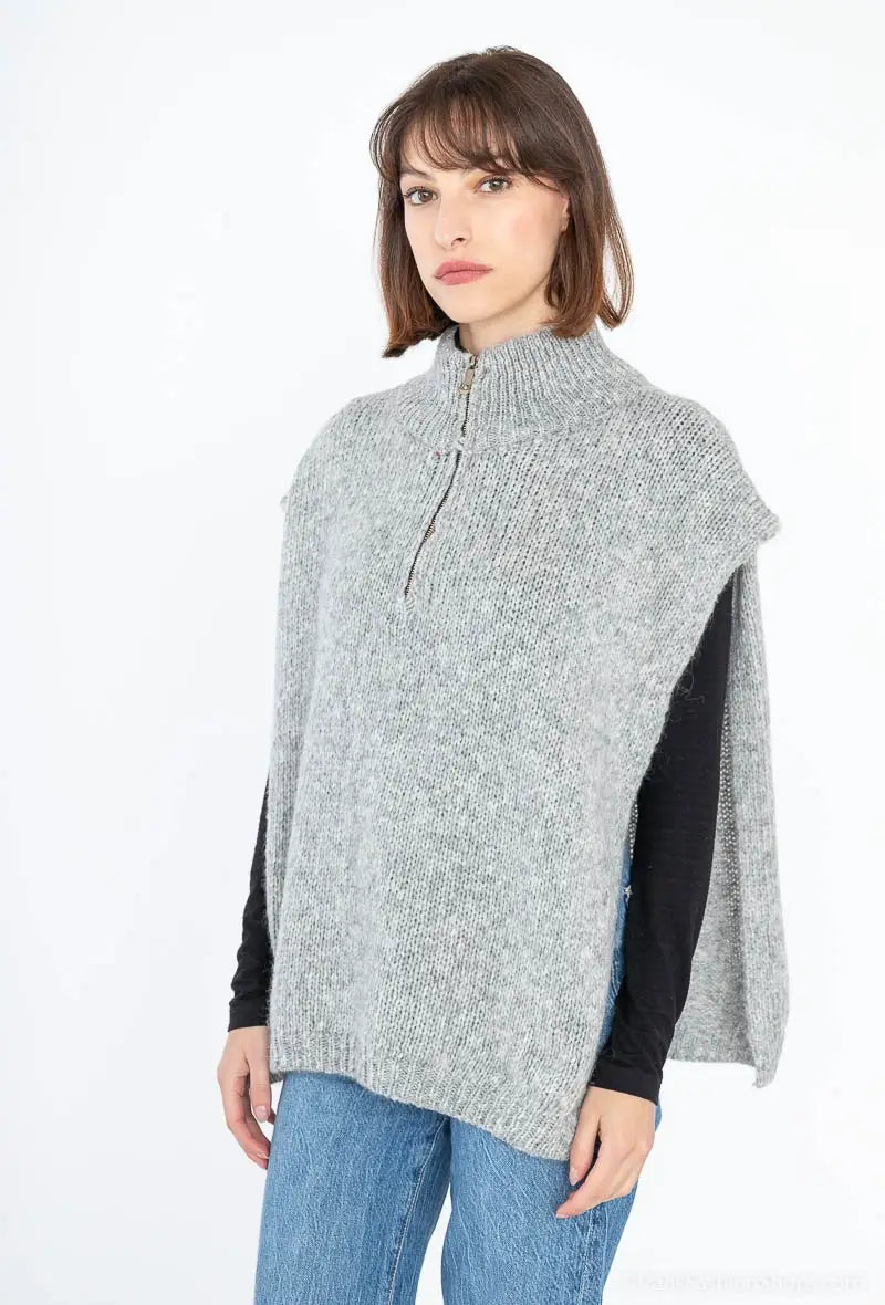 Pull sans manches avec ouverture sur les cotés @50592_PullOu