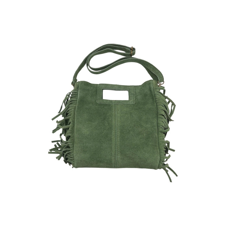 Sac à main cuir daim Marion vert