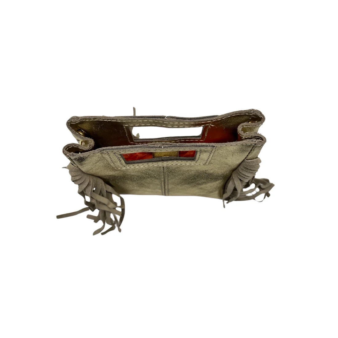 Sac à main cuir Marion small irisé doré