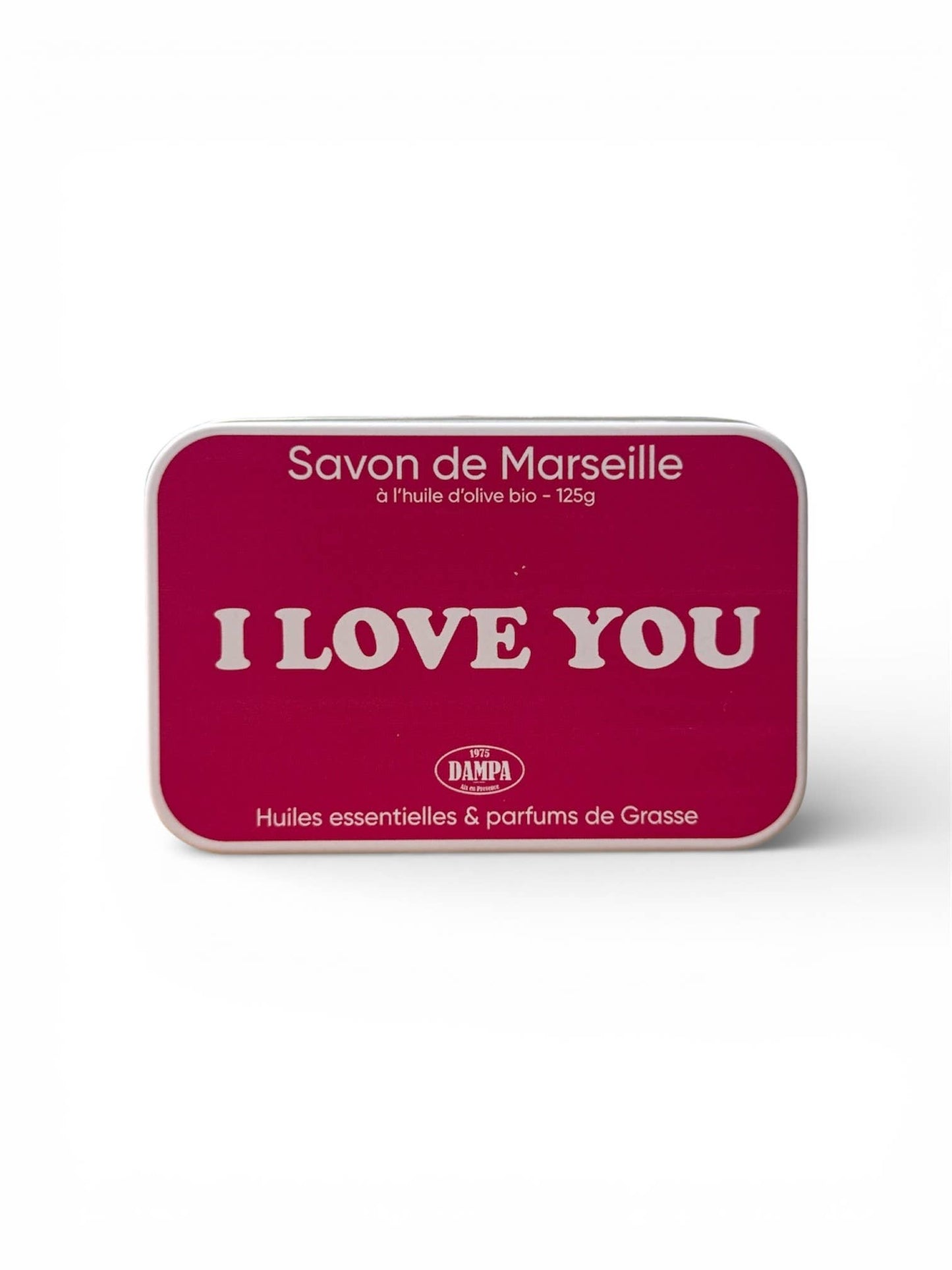 Savon de Marseille "I Love You" 125g avec sa boite métal