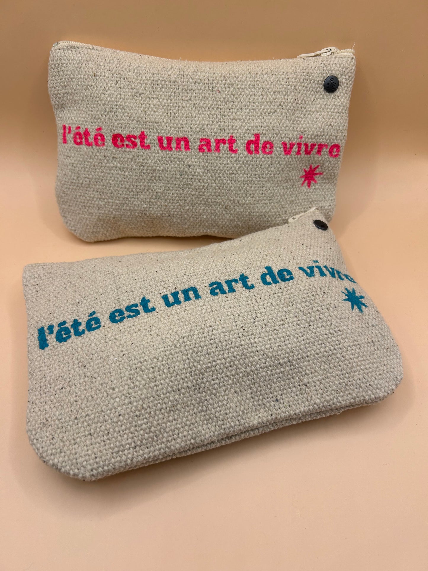 Lulu en Provence pochette nature "L'été est un art de vivre" XS
