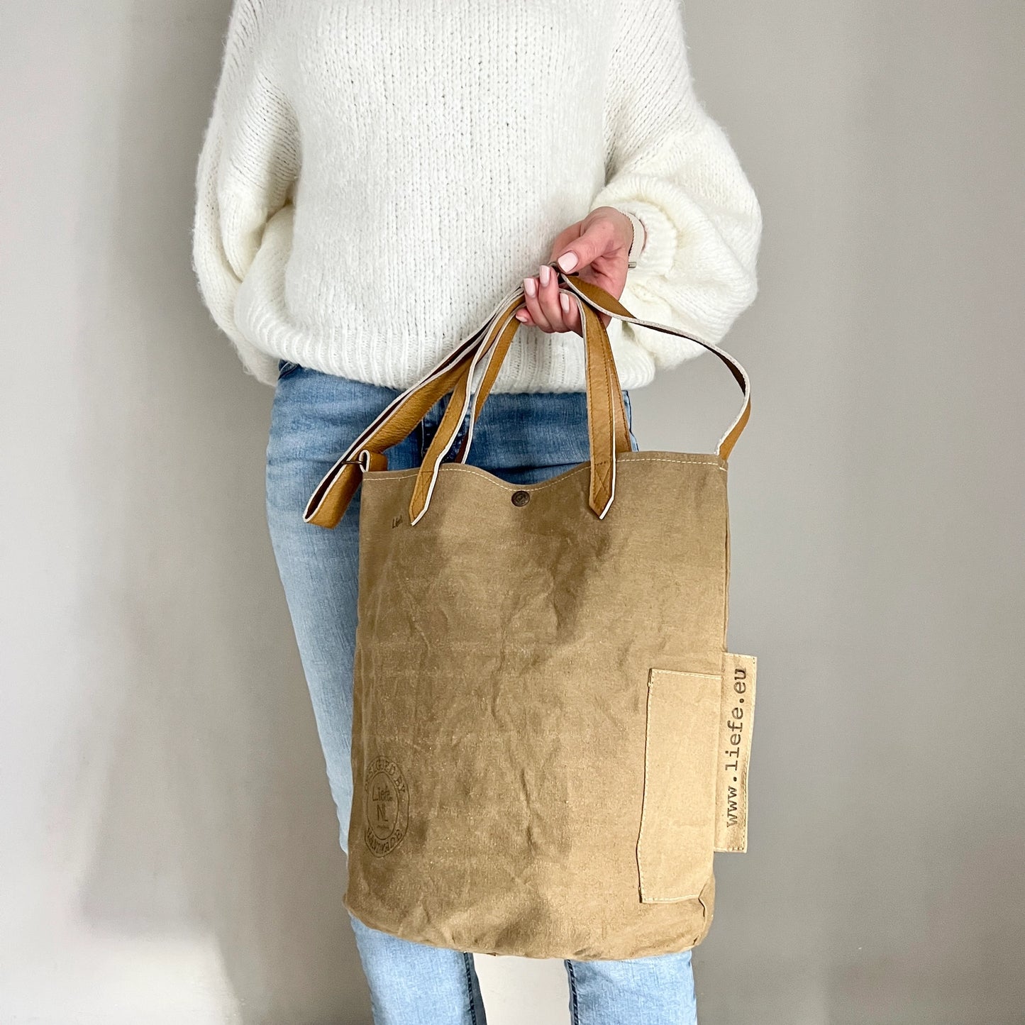 Sac seau vintage (toile foncée)