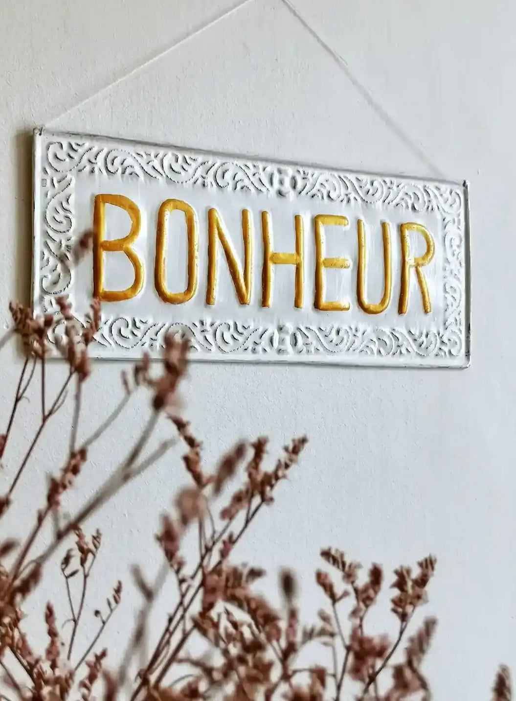 plaque bonheur
