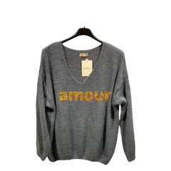 Pull "Amour" dorée