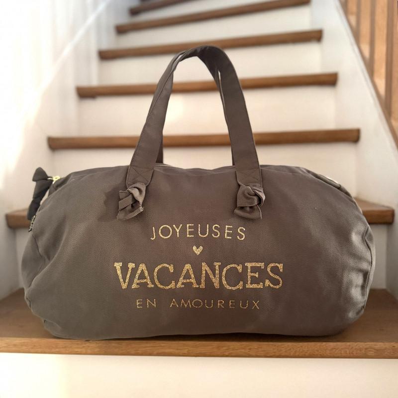 Sac polochon - taupe