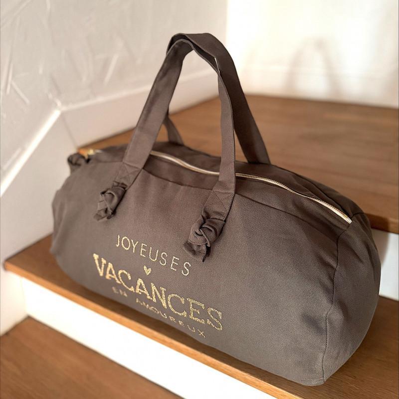 Sac polochon - taupe
