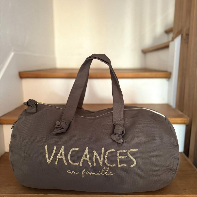 Sac polochon - taupe