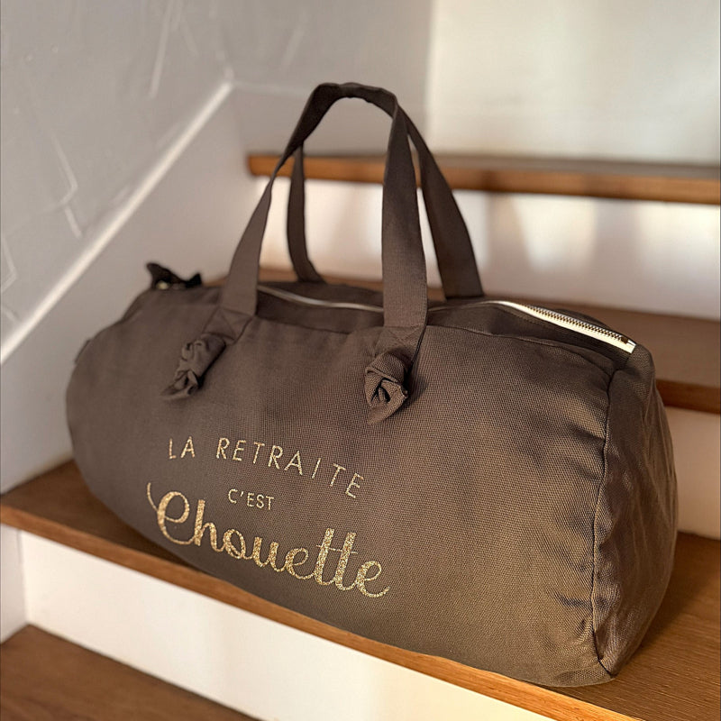 Sac polochon - taupe