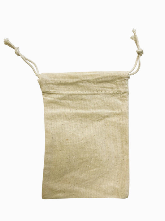 Sac pochon coton (10cmx15cm) cordelette