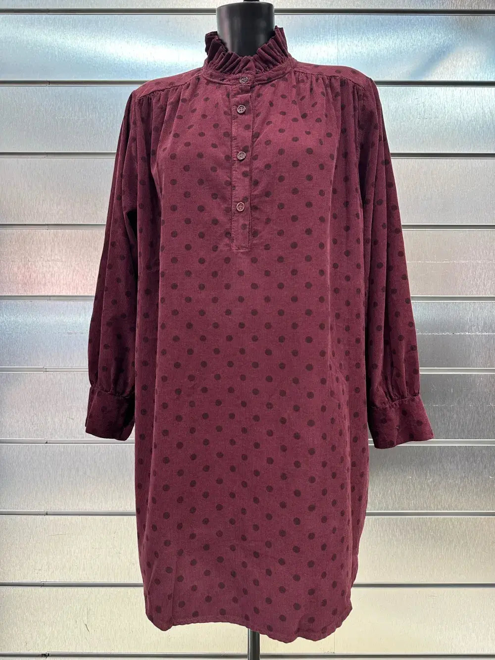 Robe En Velours Imprimé Aux Pois @69098Pois_RVPois