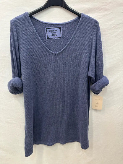 Haut Côtelée À Patchwork @92685_HMade