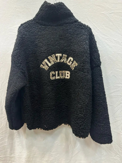 Haut Moumoute À Bordure Léopard @57351_HMoumouteVintage