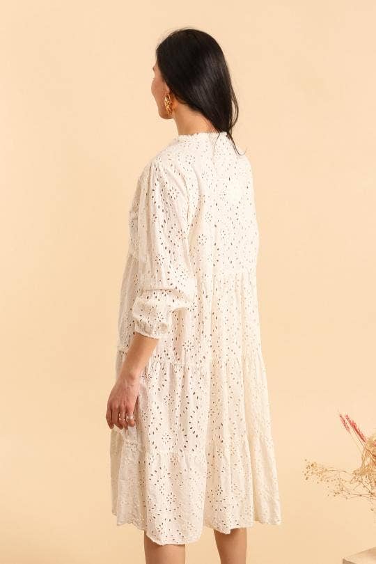 Robe En Broderie Anglaise- 10935