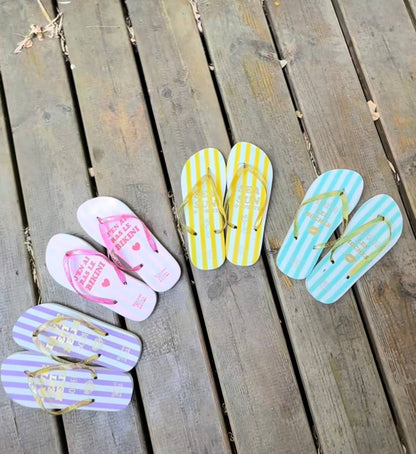 Tongs coloris violet