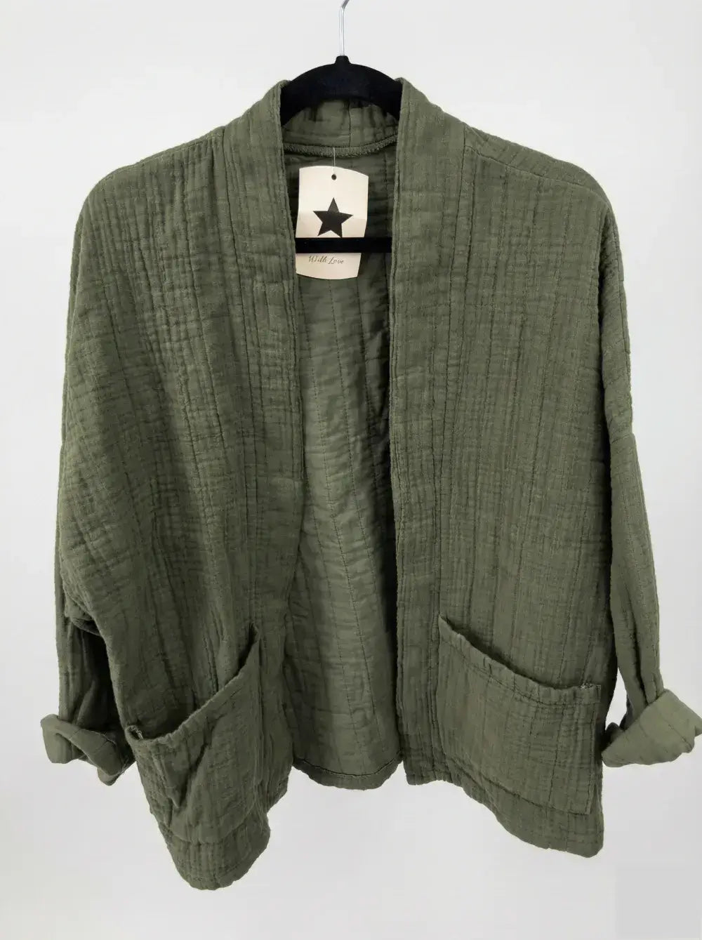 Veste matelassée en gaze de coton @5343_VesMatelasséGaze