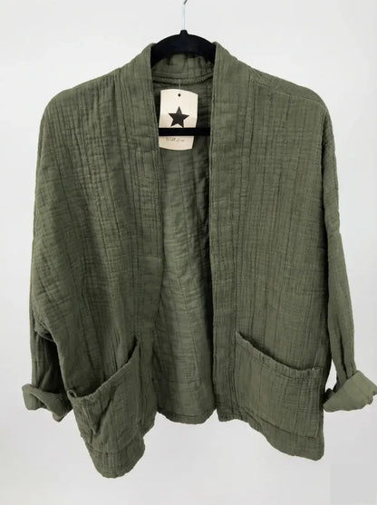 Veste matelassée en gaze de coton @5343_VesMatelasséGaze