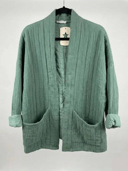 Veste matelassée en gaze de coton @5343_VesMatelasséGaze