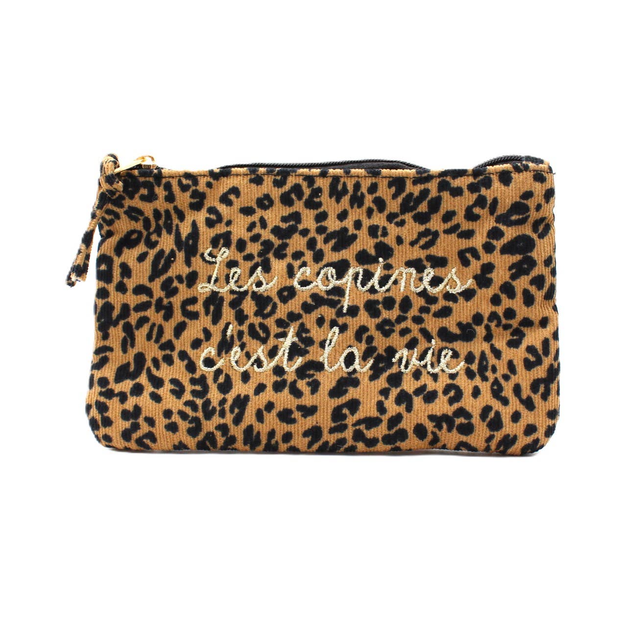 Pochette léopard message - Les copines