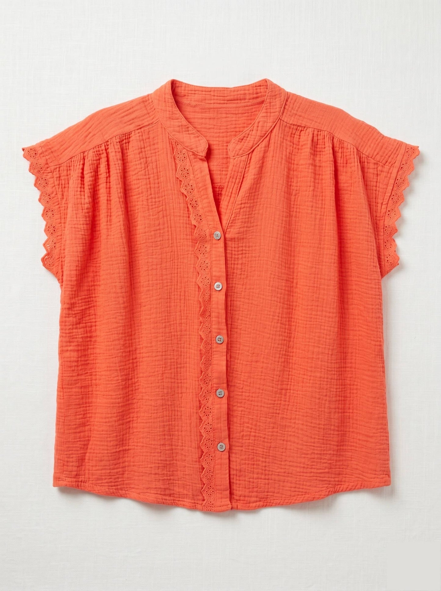 Blouse en Gaze de Coton à Broderies @3601_ChMcBroderie