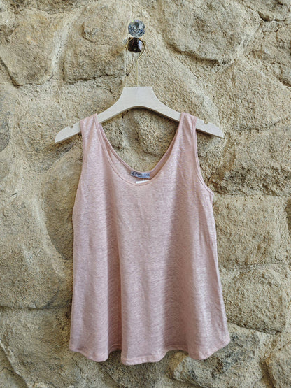 Ref-25257 DÉBARDEUR BASIQUE 100% LIN
