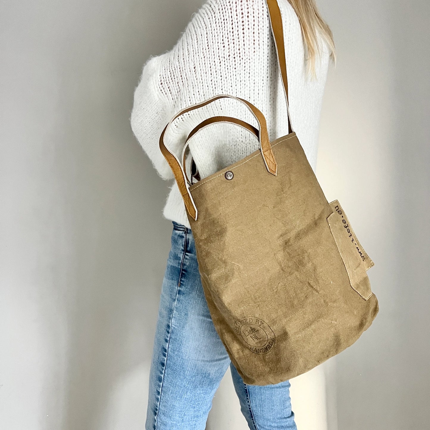 Sac seau vintage (toile foncée)