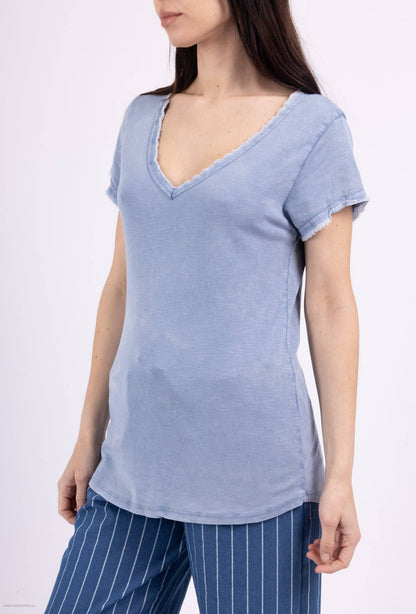 Tshirt coton délavé à manches courtes PT2504