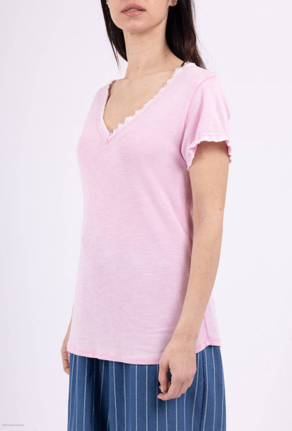 Tshirt coton délavé à manches courtes PT2504