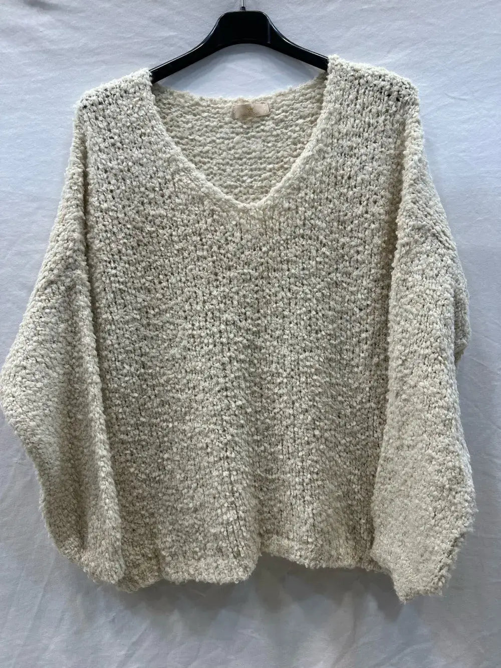 Pull bouclée oversized en laine et alpaga @24628_PulBoucleGT