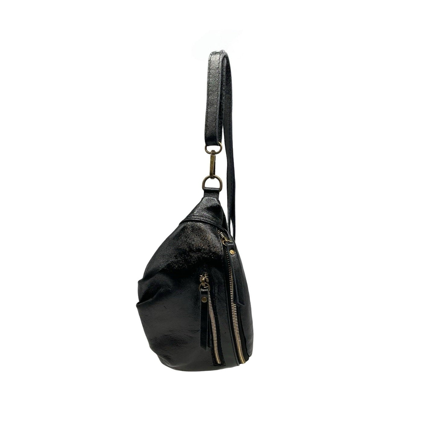 SAC BANANE CUIR IRISE MM