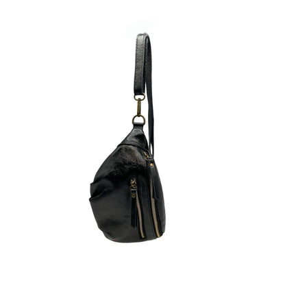 SAC BANANE CUIR IRISE MM