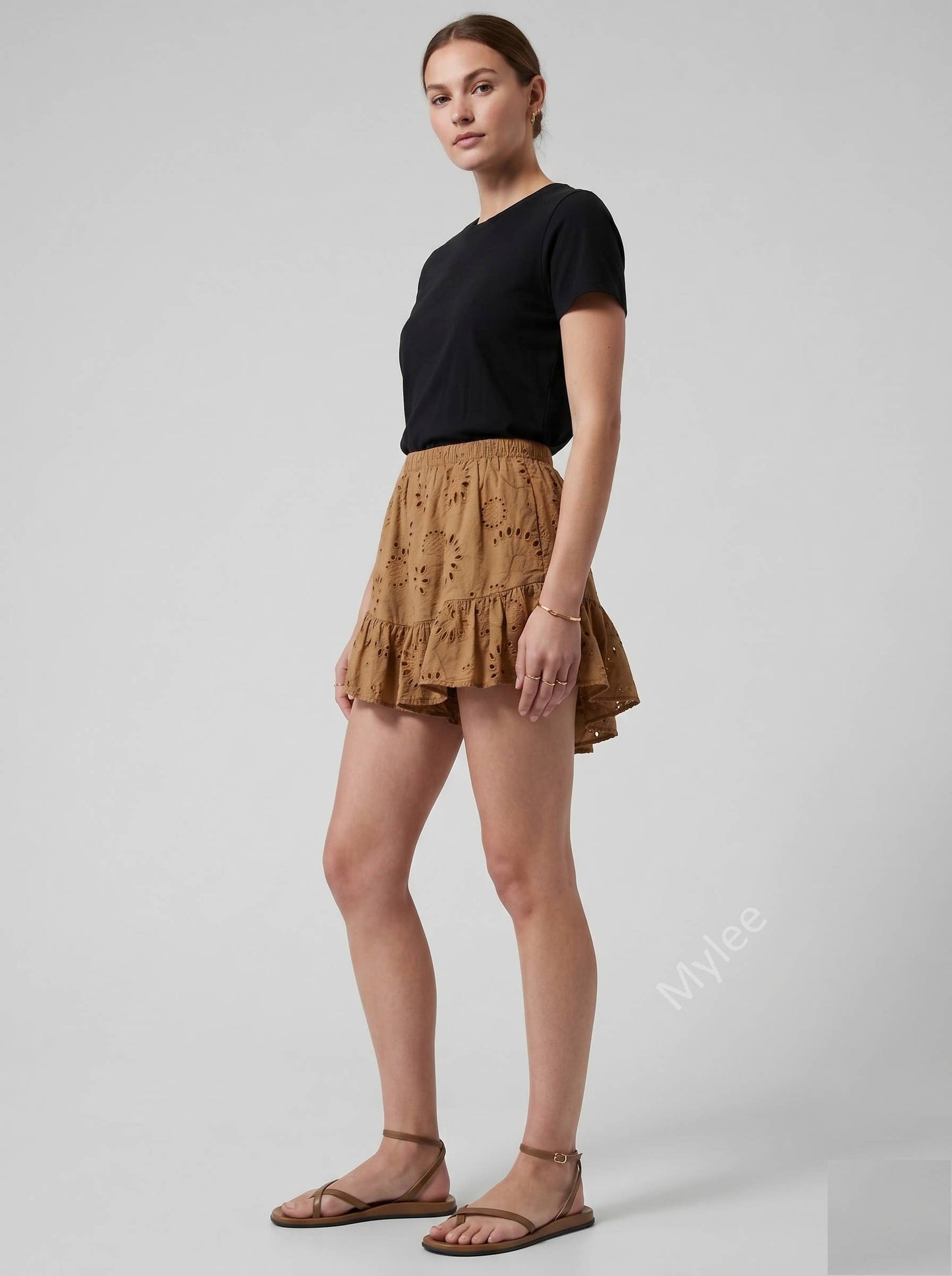 Short Culotte à Volants en Broderie @5567_ShCulotteBrode