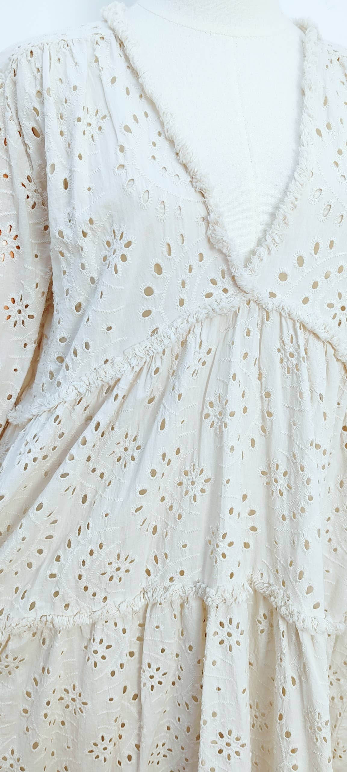 Robe En Broderie Anglaise- 10935