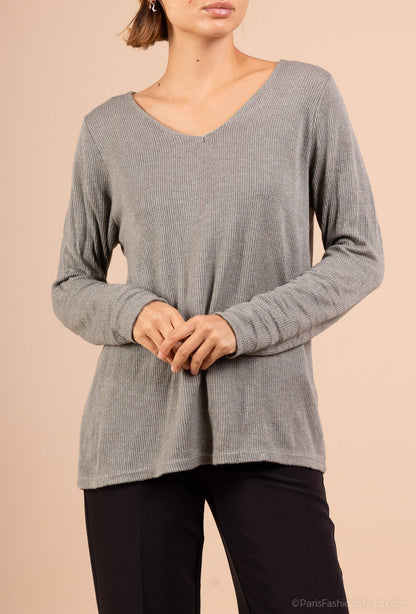 Haut Côtelée À Patchwork @92685_HMade