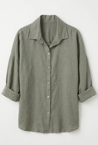 Chemise Oversize en Lin et Viscos @20664_ChLinUni
