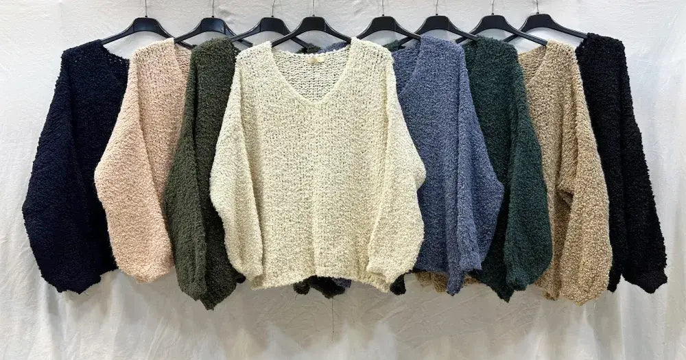 Pull bouclée oversized en laine et alpaga @24628_PulBoucleGT