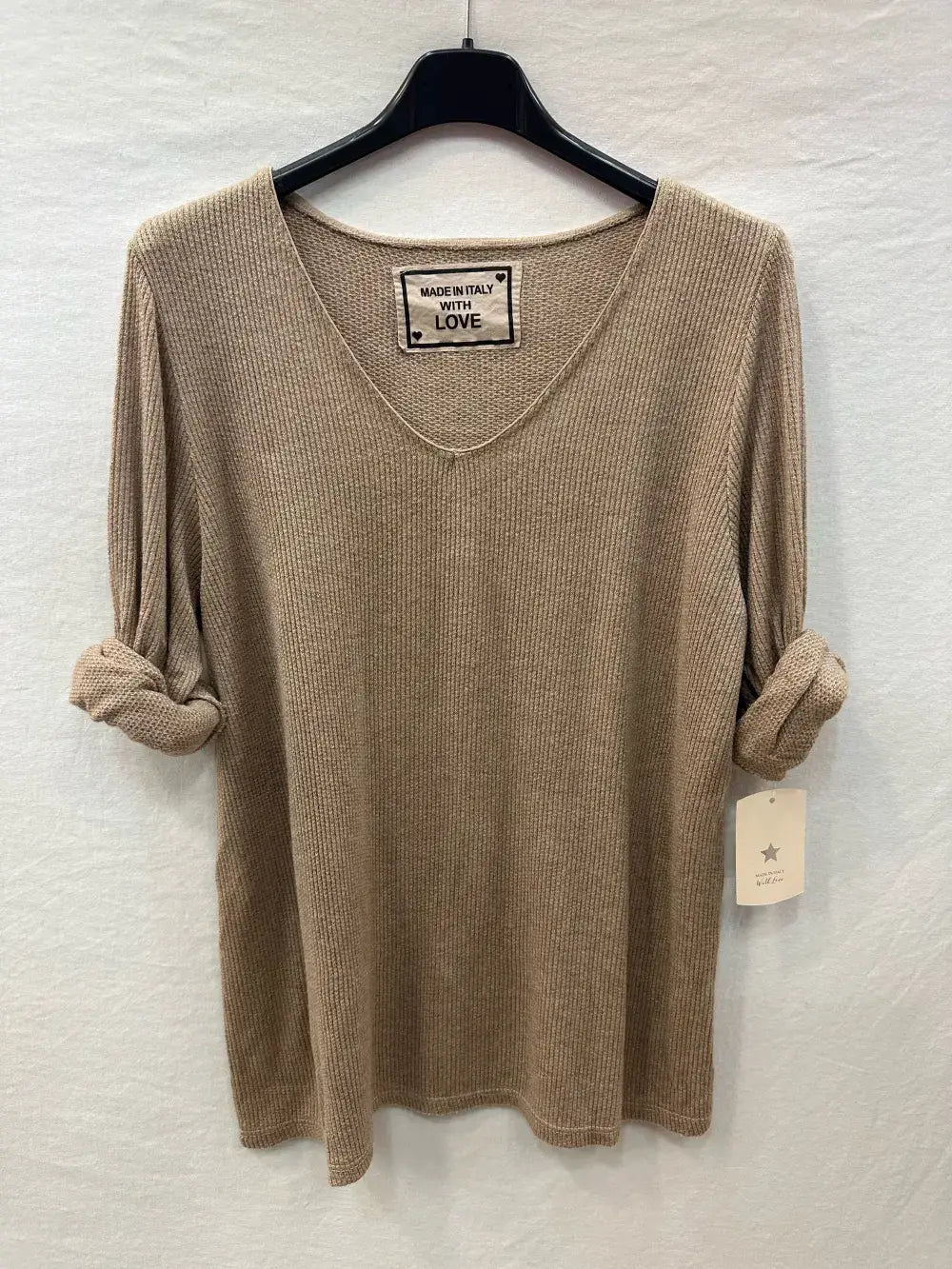 Haut Côtelée À Patchwork @92685_HMade