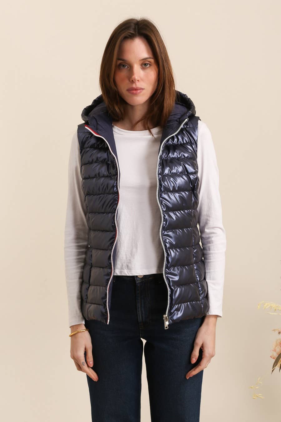 Doudoune réversible imperméable sans manches