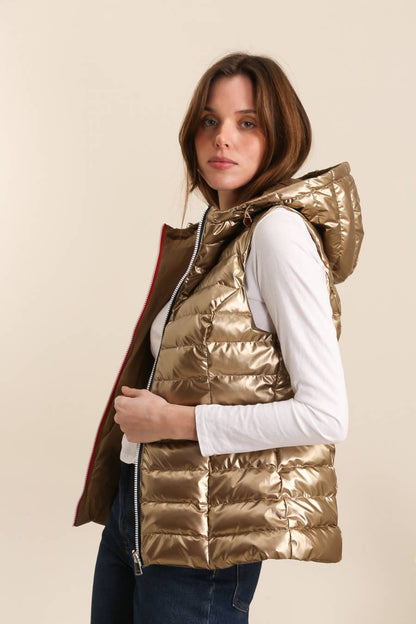 Doudoune réversible imperméable sans manches