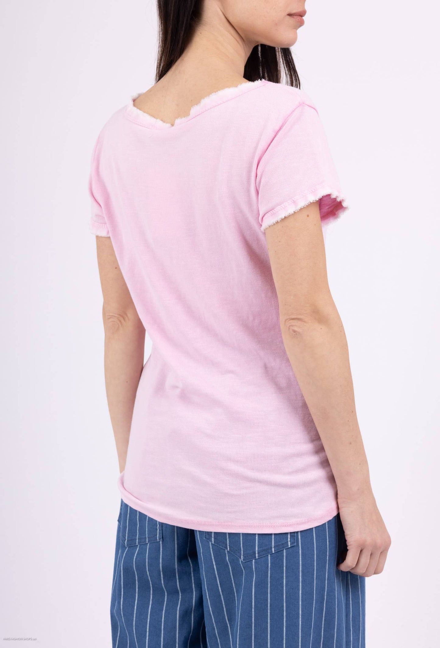 Tshirt coton délavé à manches courtes PT2504