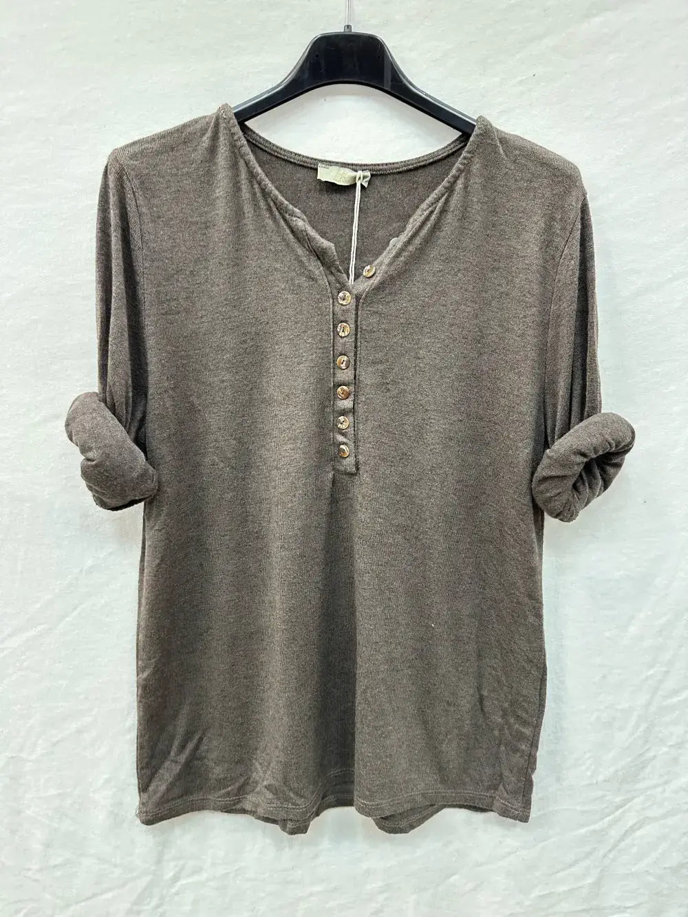 Haut De Fine Maille À Col Tunisien 8boutons @47684_H8boutons