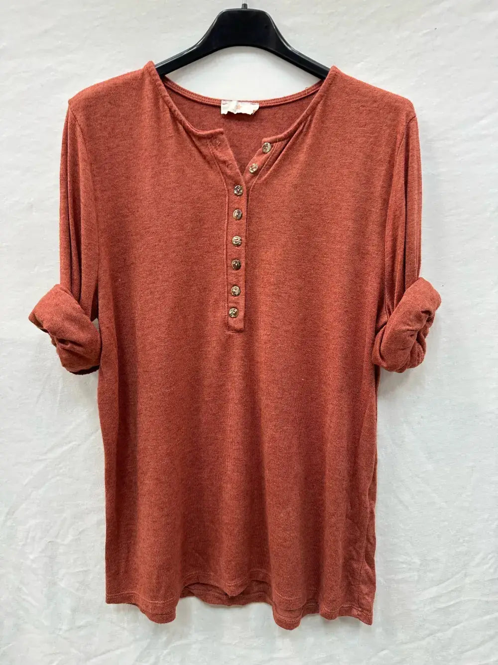 Haut De Fine Maille À Col Tunisien 8boutons @47684_H8boutons