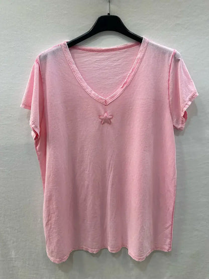 T-shirt Brodé À Étoile @368930_TsEBrode