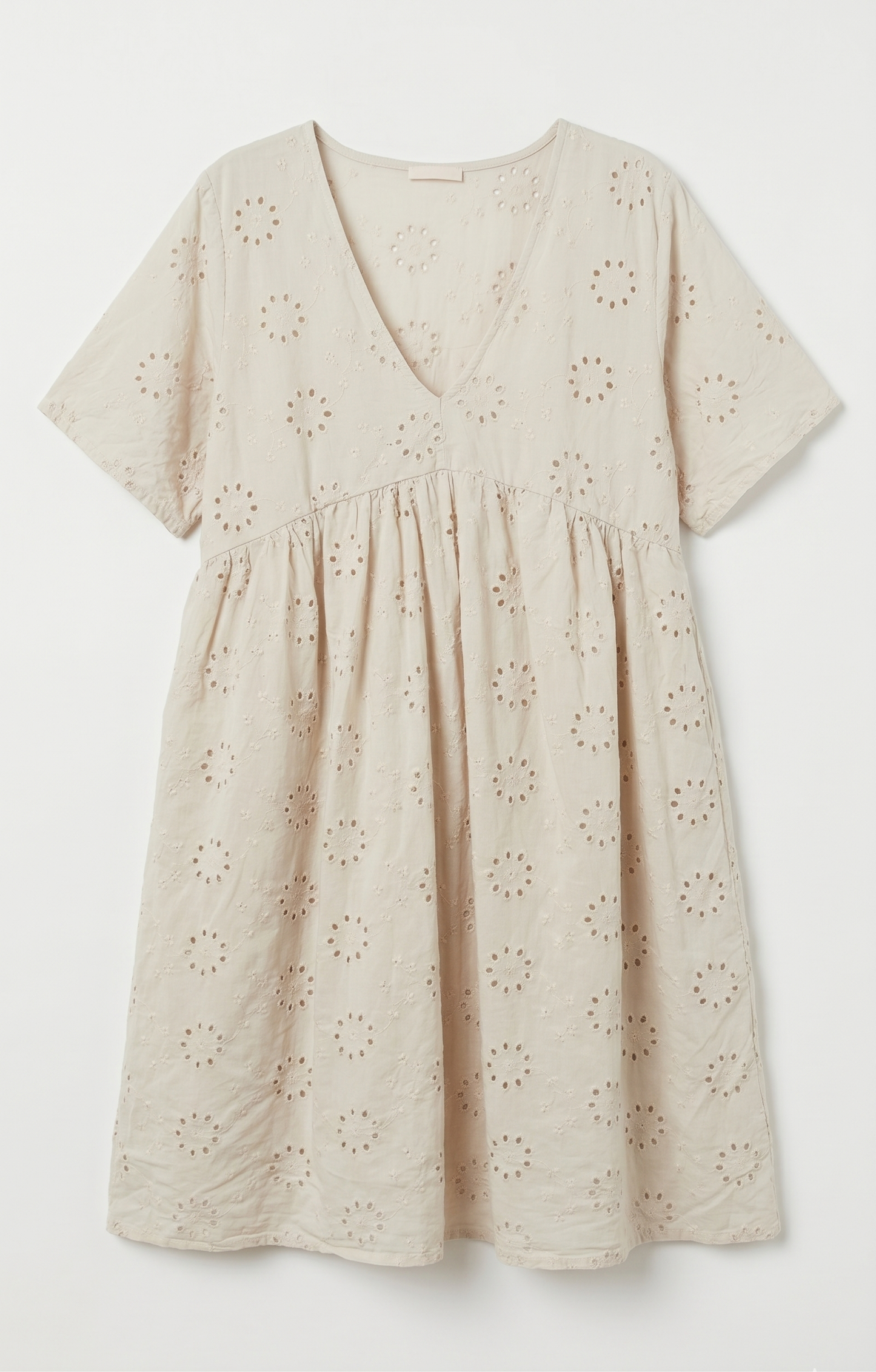 Robe Courte en Broderie Anglaise de Coton @6519_RCBroderie