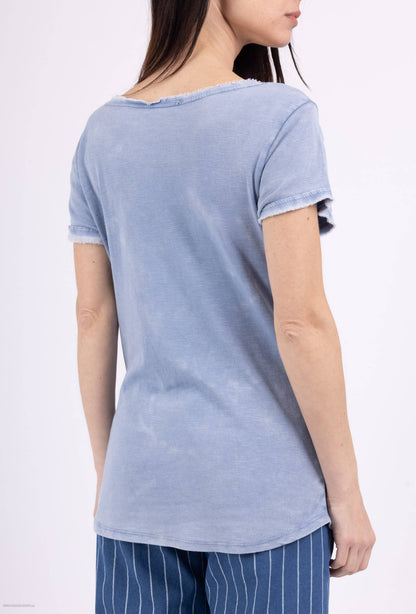 Tshirt coton délavé à manches courtes PT2504